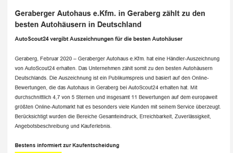 Geraberger Autohaus e.Kfm.